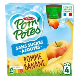 MATERNE, POM'POTES Compote pomme banane SSA 360g