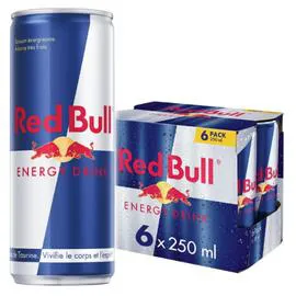 RED BULL Boisson énergisante 6x25cl