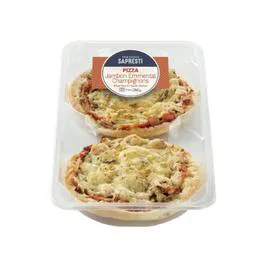 MAISON SAPRESTI Pizzas jambon emmental champignon 2x140g