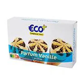 ECO+ Glaces cônes Vanille - x8 556g