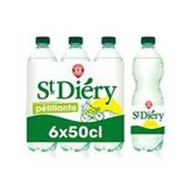 MARQUE REPÈRE, ST DIÉRY Eau minérale gazeuse St Diery Naturelle 6x50cl