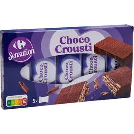 CARREFOUR SENSATION Gaufrettes Choco Crousti 190g