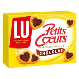 LU Biscuits feuilletés au chocolat Petits Coeurs 125g
