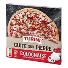 MARQUE REPÈRE, TURINI Pizza Cuite sur pierre Volpone Bolognaise 400g