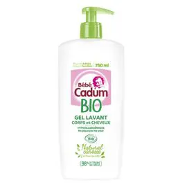 BÉBÉ CADUM Gel lavant corps et cheveux BIO 750ml