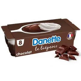 DANONE, DANETTE Liégeois chocolat 8x100g