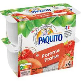 PAQUITO Spécialité pomme fraise 4x100g