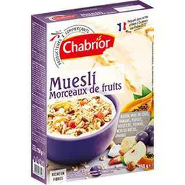 CHABRIOR Muesli morceaux de fruits 750g