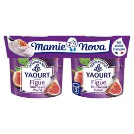 MAMIE NOVA Yaourt figue tournesol pavot 2x150g