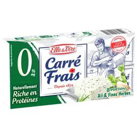 CARRE FRAIS Fromage à Tartiner Ail Et Fines Herbes 0% Mat.Gr. 200g
