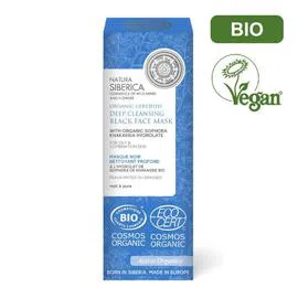 NATURA SIBÉRICA Masque Noir Visage Bio Nettoyant Profond Peaux Mixtes Ou Grasses Au Sophora De Khakassie, 75ml