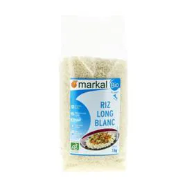 MARKAL Riz Long Blanc Italie Bio 1kg
