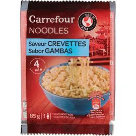 CARREFOUR Nouilles instantanées Noodles saveur crevettes 85g