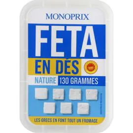 MONOPRIX Féta en dés nature AOP 130g