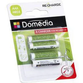 DOMÉDIA Piles à charger AAA HR03 1,2 V x4
