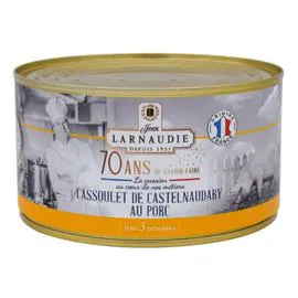 JEAN LARNAUDIE Plat cuisiné cassoulet de Castelnaudary au porc 1,35kg
