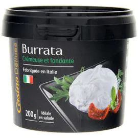 CASINO DÉLICES Burrata - Crémeuse et fondante 200g