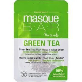 MASQUE BAR Bar Naturals Masque En Feuille Au Thé Vert X1 l'unité