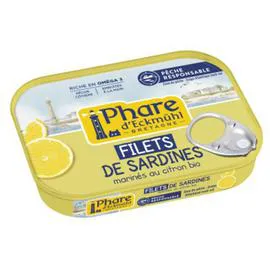 PHARE D'ECKMÜHL Filets De Sardines Marinés Au Citron Msc 90g