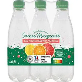 SAINTE MARGUERITE Eau gazeuse saveur agrumes 6x50cl
