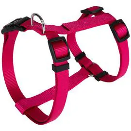 ANIMALIS Harnais Basic Confort T2 Fuchsia pour Chien 20mm 52/80cm 110g