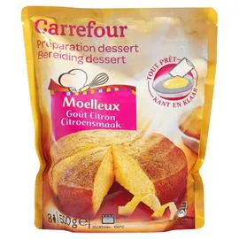 CARREFOUR Préparation dessert moelleux citron 500g