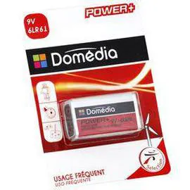 DOMÉDIA Piles alcaline high tech 6lr61-9v x 1 l'unité