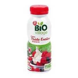 MARQUE REPÈRE, BIO VILLAGE Crème entière fluide UHT Bio 30% MG 25cl