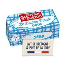 PAYSAN BRETON Beurre Moulé Doux - 82% MG 250g