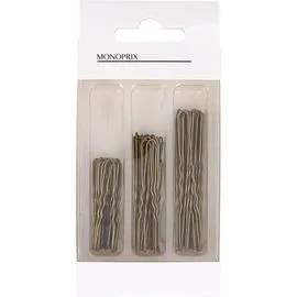 MONOPRIX Boite de 60 épingles à chignon l'unité