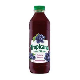TROPICANA Pur jus de raisin Origine France 1l