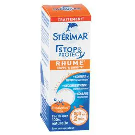 STERIMAR Rhume, grippe & sinusite agit en 2min à l'eau de mer 100% naturelle 20ml