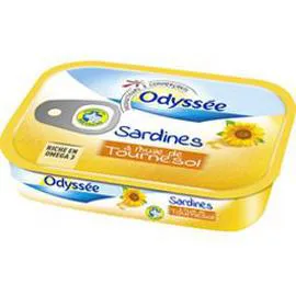 ODYSSÉE Sardines à l'huile de Tournesol 48g