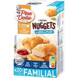 DOUCE FRANCE, PÈRE DODU Nuggets Filets de Poulet 20 pièces 400g