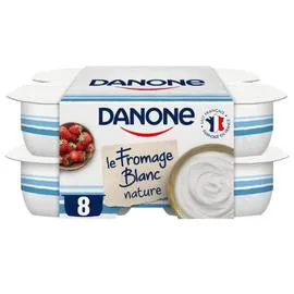 DANONE Fromage blanc nature 8x100g