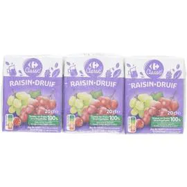 CARREFOUR CLASSIC' Jus de raisin 6x20cl