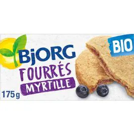 BJORG Biscuits fourrés myrtilles bio 175g