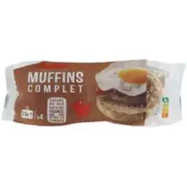 AUCHAN Muffins complets 250g