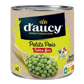 D'AUCY Petits pois extra fins 280g