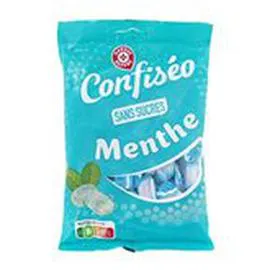MARQUE REPÈRE, CONFISÉO Bonbons Menthe Sans sucre 150g