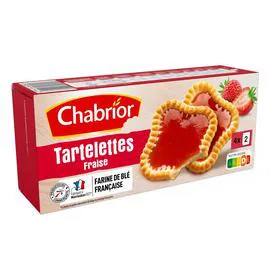 CHABRIOR Tartelettes fraise 127g
