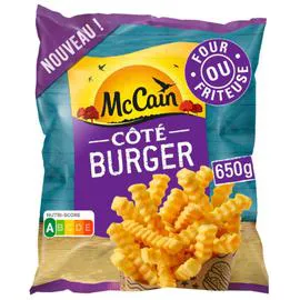 MCCAIN Frites coté burger 650g