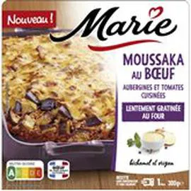 MARIE Moussaka au boeuf Aubergines et tomates 300g