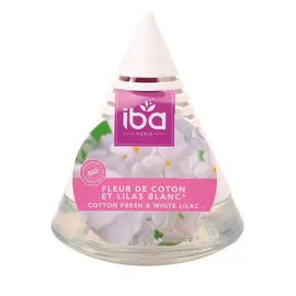 IBA Désodorisant mèche Fleur de coton et lilas blanc 75ml