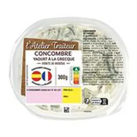 LECLERC, L'ATELIER TRAITEUR Salade de concombre 300g