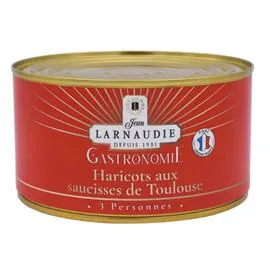 JEAN LARNAUDIE Haricot aux saucisse de Toulouse 1,24kg
