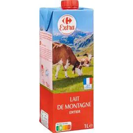 CARREFOUR EXTRA Lait entier 1l