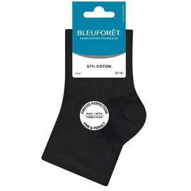 BLEUFORÊT Socquettes Finesse Perfection Noir TU l'unité