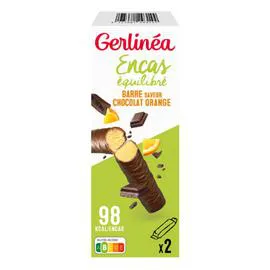 GERLINÉA Barre chocolat orange 62g