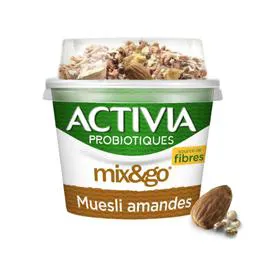 DANONE, ACTIVIA Yaourt muesli amande quinoa et graine de chia 170g